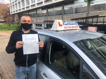 I took my lessons with Franco and couldn´t have asked for a better teacher. From the outset he was patient, approachable, and had a very keen eye for where I was making mistakes and how to improve my standard of driving. I pass my test - first time with 0 faults