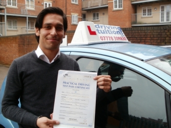 Franco is an excellent driving instructor He will put you at ease and he will teach you the skills to become a safe and confident driver I will highly recommend him It was my first attempt today and thanks to Franco I passed my driving test